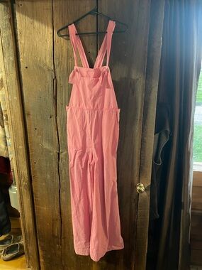 Pink merci overalls wide leg medium